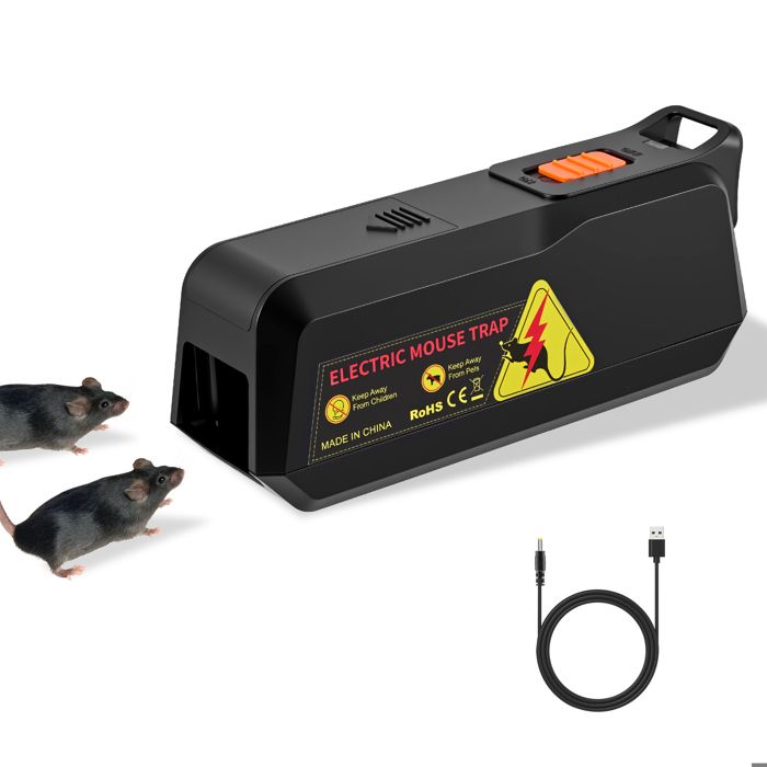 Glovios Piège à Rat Électrique Haute Tension 1800V – Réutilisable, Intelligent, Sans Produit Chimique, Pour Maison & Garage