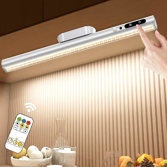 Reglette LED Cuisine Sans Fil 4000mAh - Détecteur de Mouvement et Télécommande Inclus