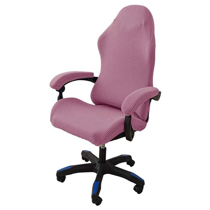 Housse de Chaise de Bureau XJYDNCG Housses de Chaise de Gaming Housse Fauteuil Bureau avec Accoudoirs - Violet