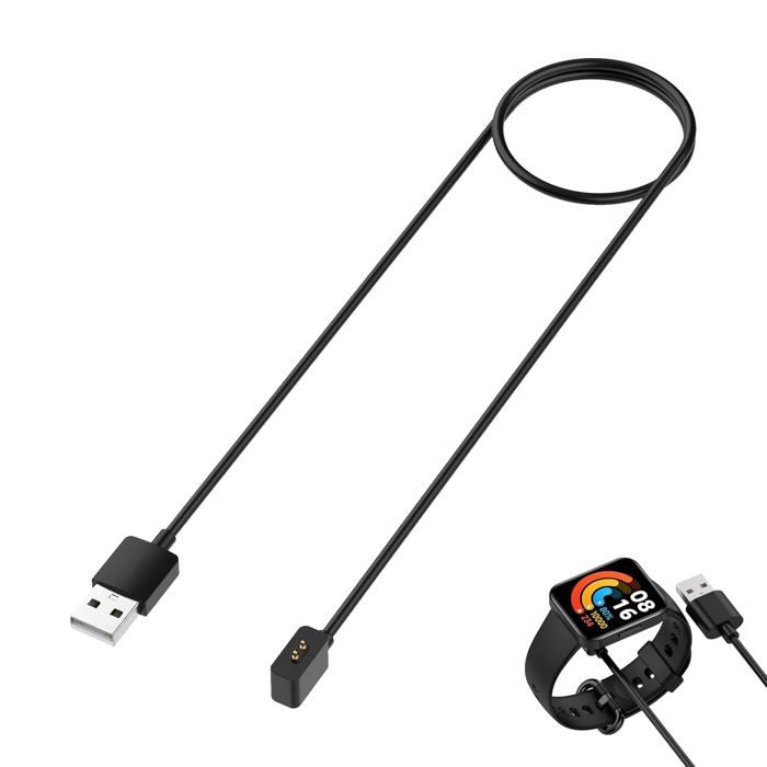 Chargeur Montre pour Xiaomi Câble de Chargeur Compatible avec Xiaomi Smart Band 9 8 8 Pro Active et Redmi Band 2 Watch 3 Active 1M