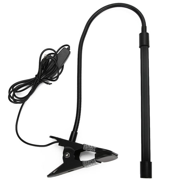 Lampe de table rechargeable USB à intensité variable pour étudier ou lire avec protection des yeux et pince pour lampe