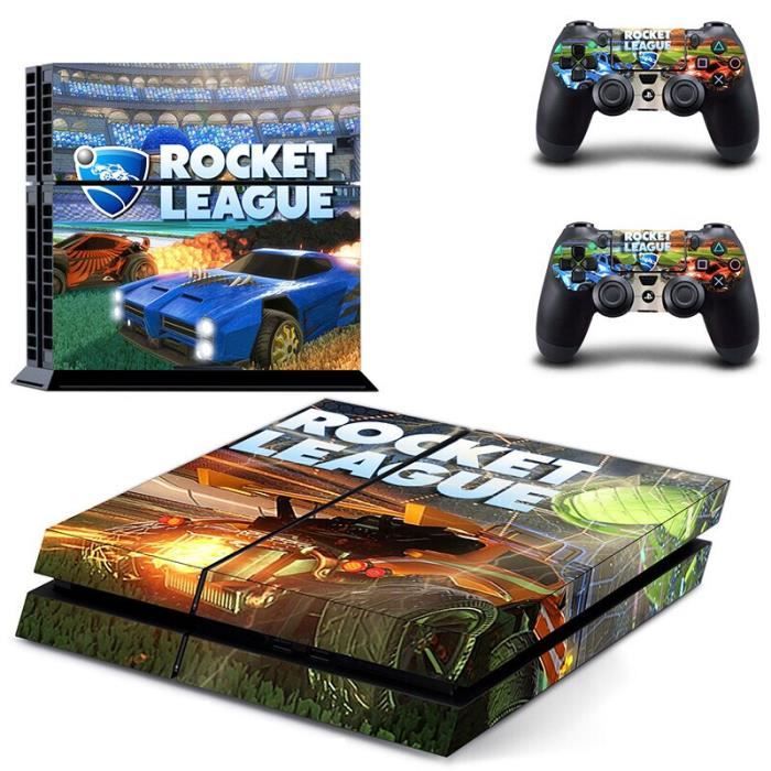 Rocket League PS4 Autocollants Play station 4 Peau PS 4 Autocollant  Couverture Pour PlayStation 4 PS4 Console - Cdiscount Informatique