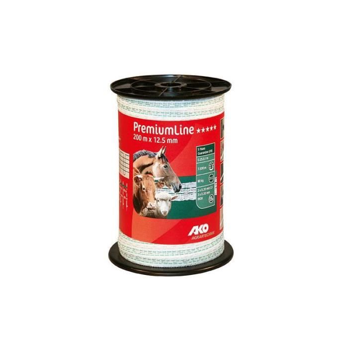 Pack Ruban De Clôture TopLine Plus Blanc/rouge 200m 40mm 3 1 Gratuit 3067