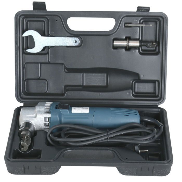 Grignoteuse AREBOS 380W | Découpe acier inox, aluminium et plastique | Coffret inclus