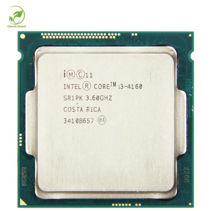 Achat Processeur PC Intel Core i3 4160 Dual Core 3.60 GHz Haswell CPU 5 GT/s 3 MB SR1PK LGA1150 I3-4160 Processeur pas cher