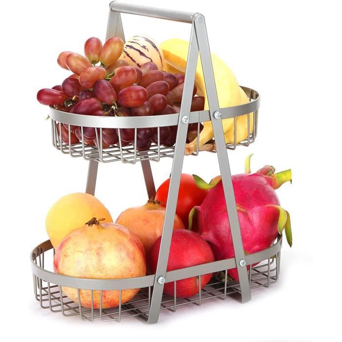 Corbeille à Fruits 2 Étages Nbwxcwbs - Rangement Pratique Et Design