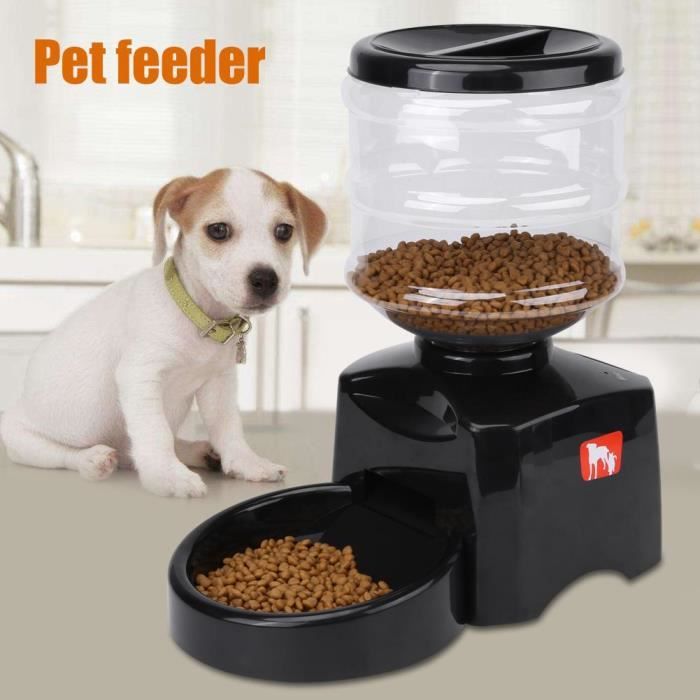5l Distributeur De Croquettes Distributeur D Aliment Automatique Pour Chien Chat Cdiscount