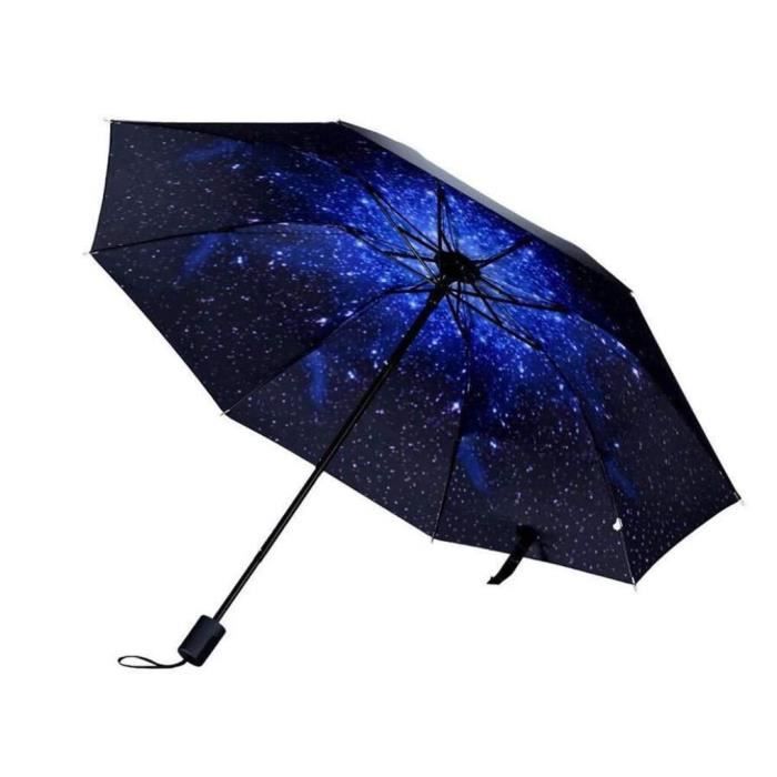 Parapluie Compact BAODINI Violet – Anti-UV Et Imperméable – Poche Incluse