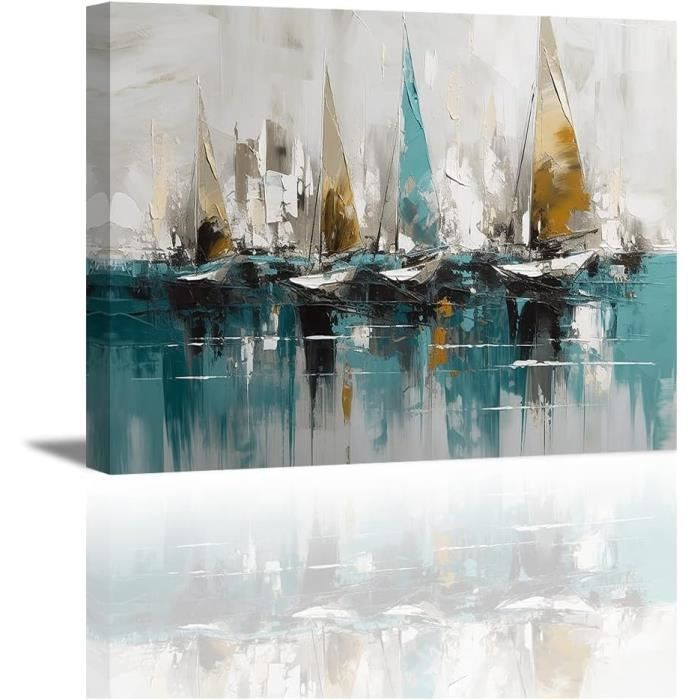 Impression sur Verre 100x40cm Tableaux Image Photo Vague Mer Océan Decoration