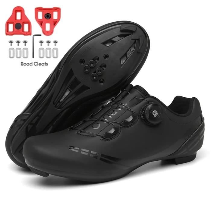 Serrure-route-noire - taille 44 - Baskets de cyclisme autobloquantes pour hommes et femmes