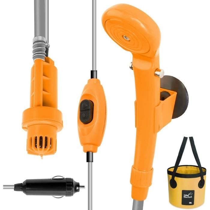 Kit de Camping Douche Extérieure pour Plage Natation Pommeau
