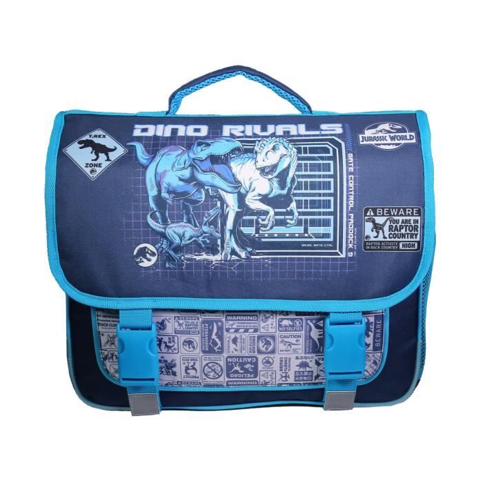 Bagtrotter Kindergarten-Rucksack 31 Cm – Jurassic World Dinosaurier Design, Schwarz-rot, Gepolsterte Träger