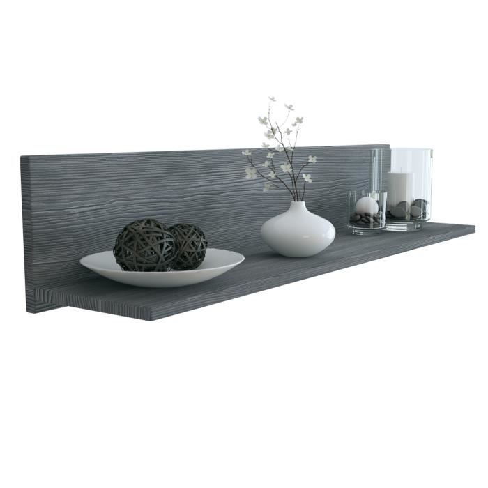 Vladon Etagère murale Skadu en Avola-Anthracite Vladon Etagère murale Skadu en Avola-Anthracite