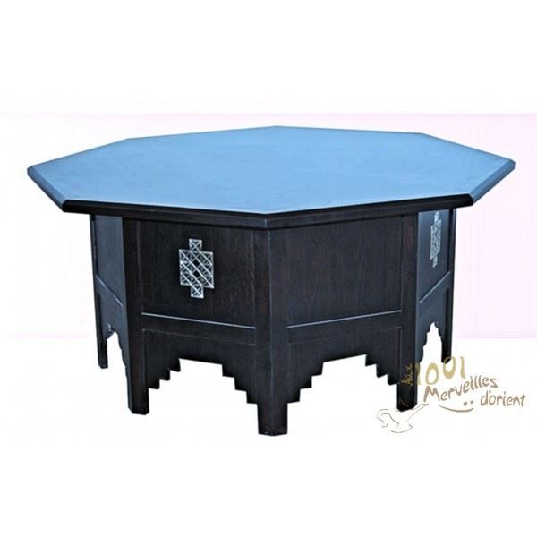 Grande Table Octogonale Marocaine En Bois De He Achat Vente