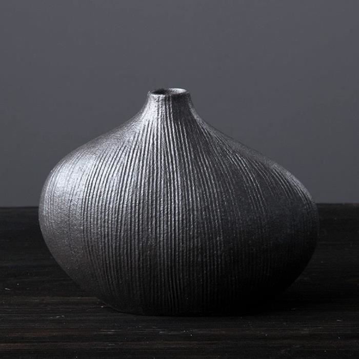 Vases de céramique de Style Japonais, Vase de Porcelaine avec rainures