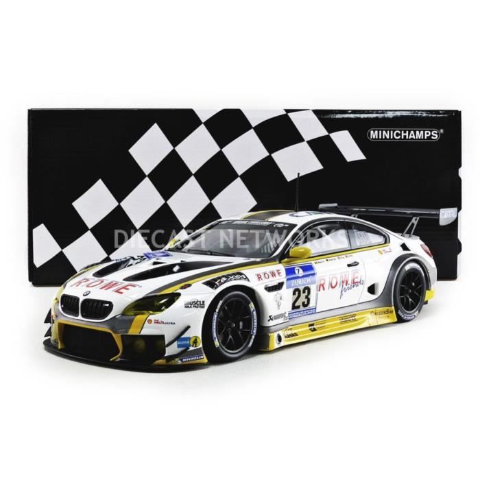 Voiture Miniature De Collection Minichamps 1 18 Bmw M6 Gt3 24h Nurburgring 16 White Jaune Cdiscount Jeux Jouets
