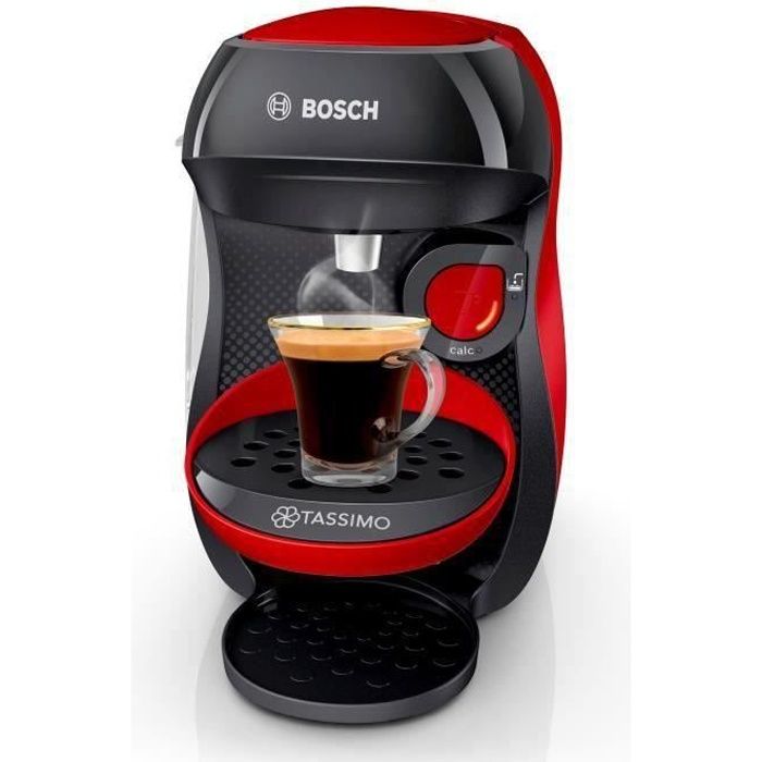 BOSCH TASSIMO T10 HAPPY Machine à café multiboissons rouge et