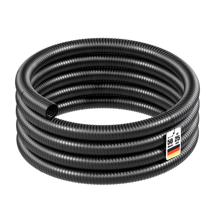 HUGGY TUYAUX Tuyau D'Aspiration ALIFLEX 25 Mm - Longueur 15 Mètres - PVC Plastifié Renforcé