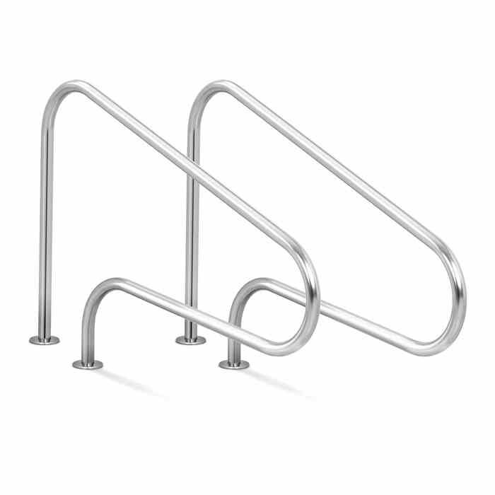rampe pour piscine enterree creusee sortie de bain