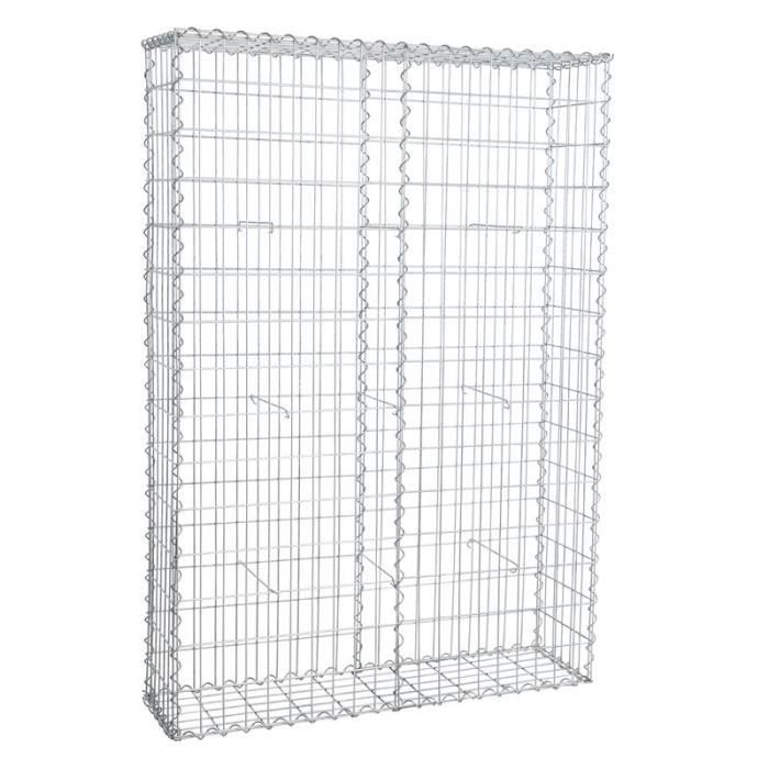 Gabion à pierres en métal galvanisé 100 x 150 x 30 cm ESTEXO