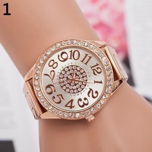 Montre femme gros hot sale cadran
