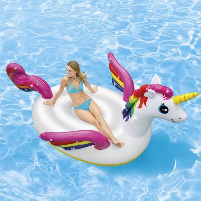 Licorne Gonflable Geante Xxl Pour Piscine 200 Cm Achat Vente