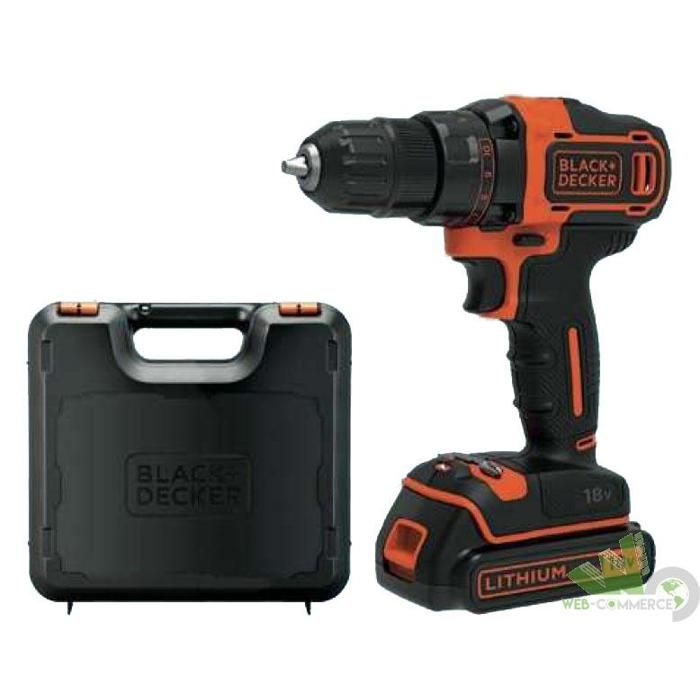Black - Decker BDCDD186K-QW Coffret de Perceuse-visseuse 18 V sans