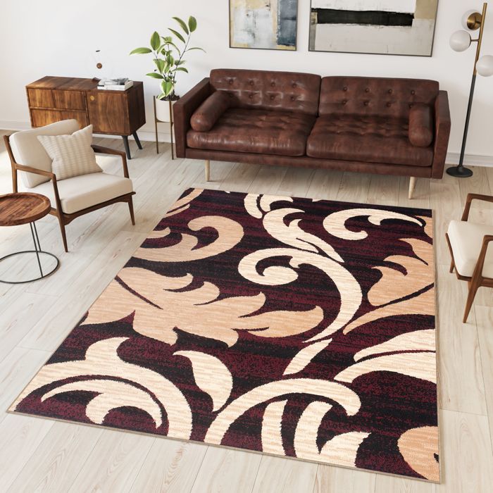 Tapiso Dream Tapis De Salon Chambre Design Moderne Beige Marron