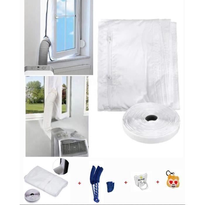 Kit Calfeutrage Fenêtre Flintronic - Pour Climatiseur Mobile - 5m - Anti-Moustiques Étanche