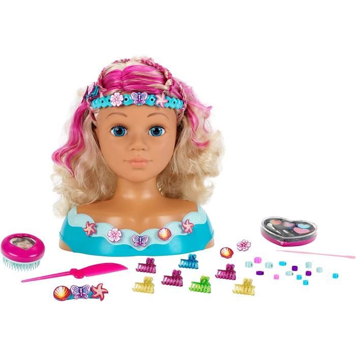 Tête à Coiffer Barbie Ultra Chevelure blonde mèches arc-en-ciel - Poupée  Mannequin - Cdiscount Jeux - Jouets