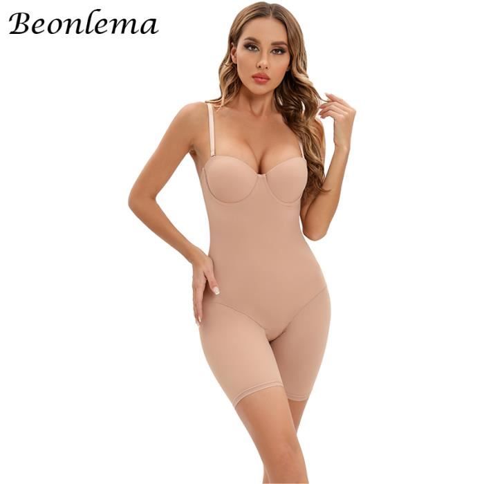 Barboteuse nude taille XXL Body Moulant et Amincissant pour Femme