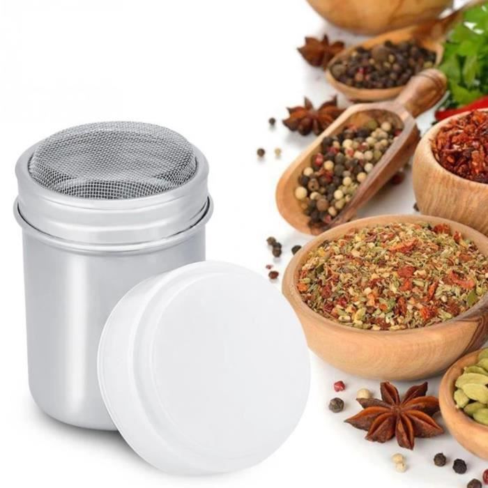 DUO Shaker de poudre de cacao en acier inoxydable Tamis à chocolat acier inoxydable 201 DUO Shaker de poudre de cacao en acier inoxydable Tamis à chocolat acier inoxydable 201