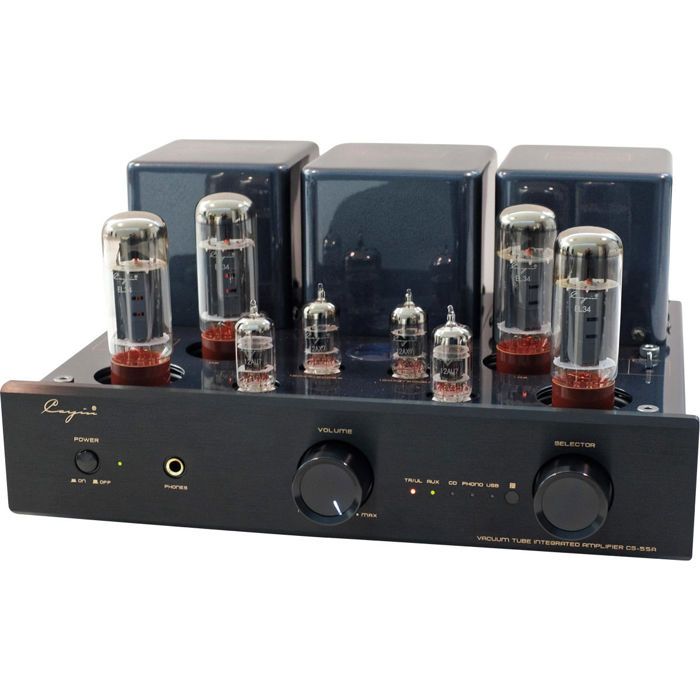 Cayin CS-55A EL34 Noir - Amplificateur HiFi Int&eacute;gr&eacute; &agrave; Tubes