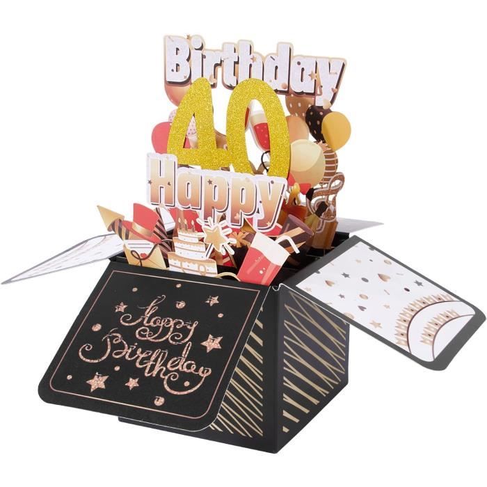 HAPPY GIFTERS Cupcakes Carte D'anniversaire Pop-up 3D - Carte D
