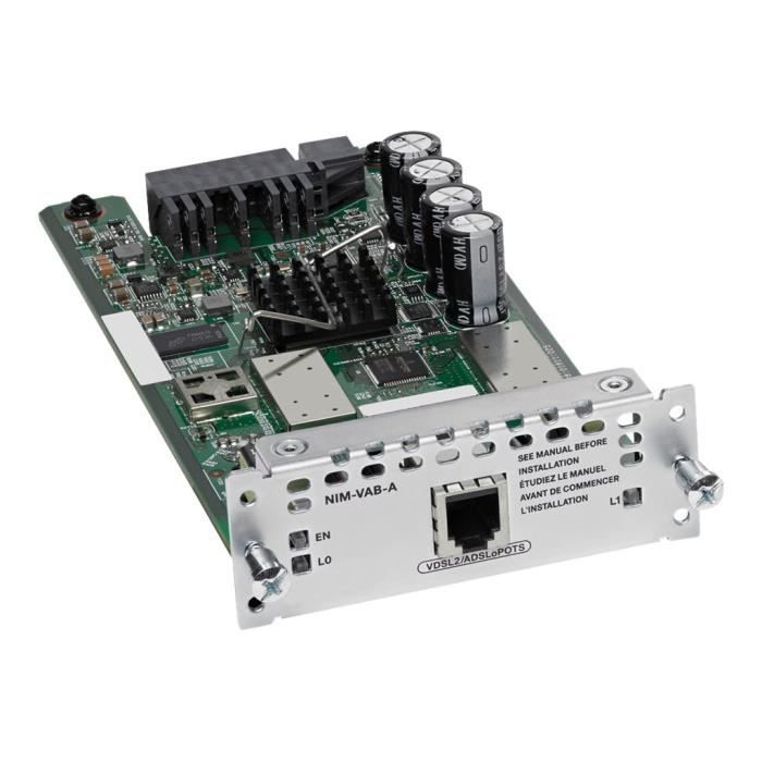 Modem ADSL – Cisco – 1-port VDSL2/ADSL2+ – Annex A – Pour Cisco 4451 – NIM