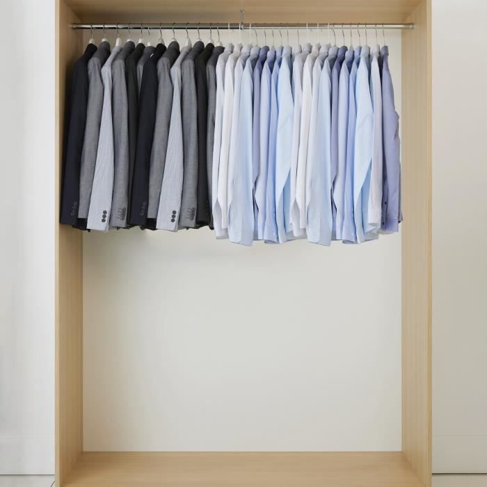 Barre De Penderie Ajustable L 111 Cm Blanc Achat Vente Barre De Penderie Kit Ajustable D Extension Pour Cdiscount