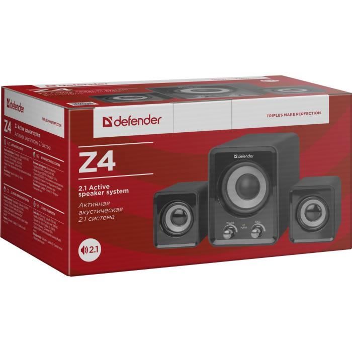Haut-parleur actif - Defender - 2.0 - 16W - USB - Filaire - Noir