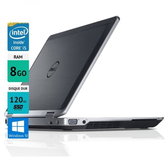 Dell Latitude E6430 14 8GO SSD 120GO Windows 10 gris Reconditionné - Dell reconditionné disponible sur Cdiscount Seconde Vie