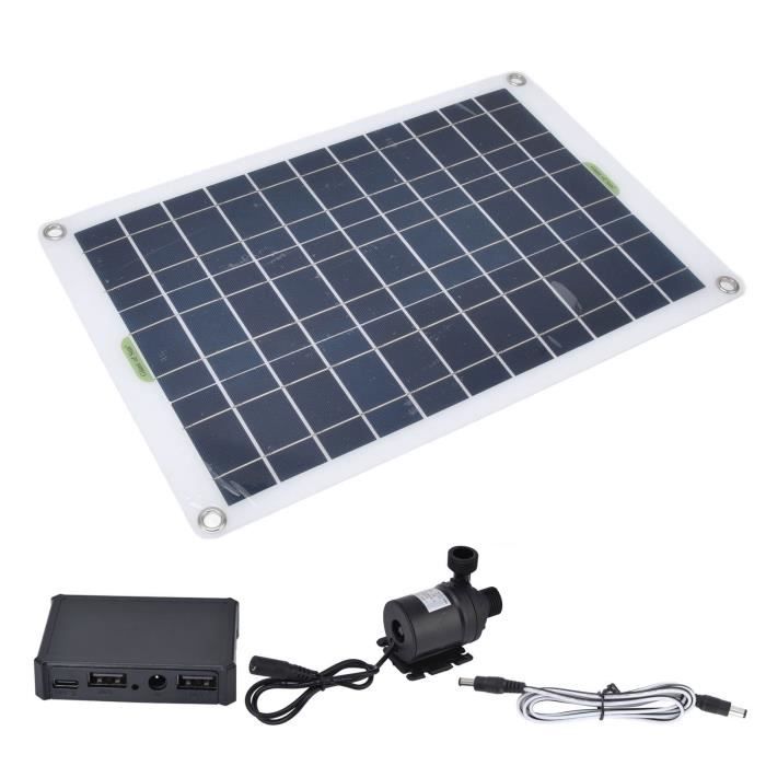 Kit Pompe à Eau Solaire 30W – Fontaine Jardin, Étang, Hydroponie – Énergie Verte Sans Électricité