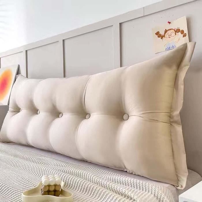 Grand Coussin De Lecture Pour Chevet Tête De Lit, Gros Coussin De Canapé Long, Dossier Coussin