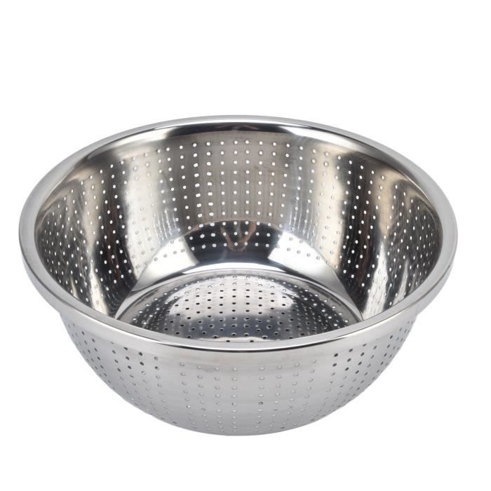 SignatureWares 180004 Bac à Légumes Rond En Acier Inoxydable Capacité 4 Pintes