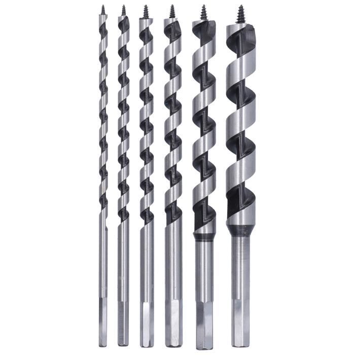 Jeu D'embouts à Tarière Bahco 9526 - 6 Pièces De 10 à 25mm, Pour Bois