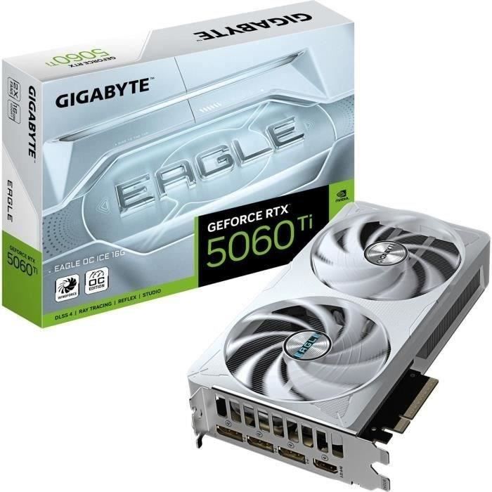 Carte graphique - GIGABYTE - GeForce RTX 5060 Ti EAGLE OC ICE 16G