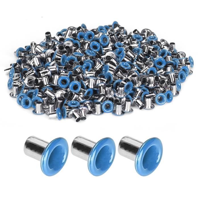 Kit 500pcs Oeillets Métal 3mm Colorés Aluminium Pour Chaussures, Vêtements, Sacs Et Artisanat DIY
