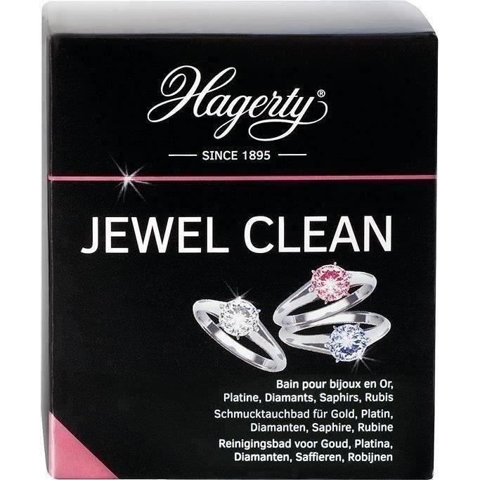 Hagerty Jewel Clean Bain nettoyant pour l’or, le platine, les pierres précieuses - 170 ml - Panier, 