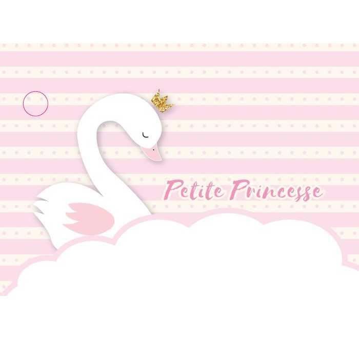 10 Etiquettes Bapteme Fille Cygne Rose Cdiscount Maison