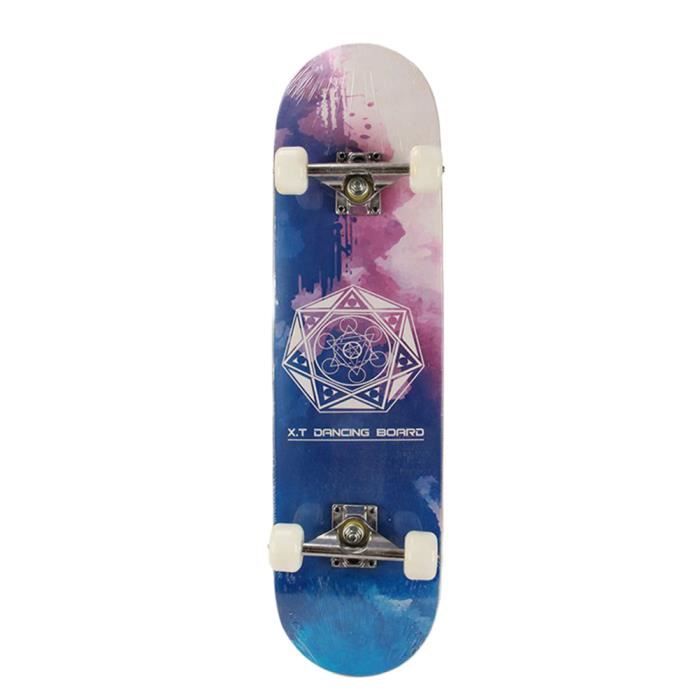 Skateboard Complet 31 Pouces - Érable 7 Plis, Roues PUR 95A, Roulements ABEC-11