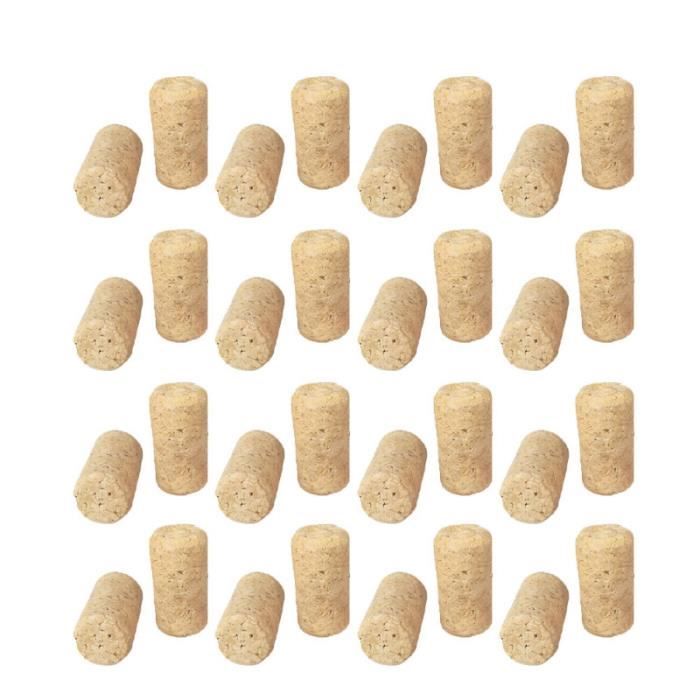 Bouchons En Liège Naturel - Lot De 100 - Diamètre 21 Mm, Longueur 40 Mm - Pour Bouteilles De Vin, Bière, Projets DIY Et Décoration