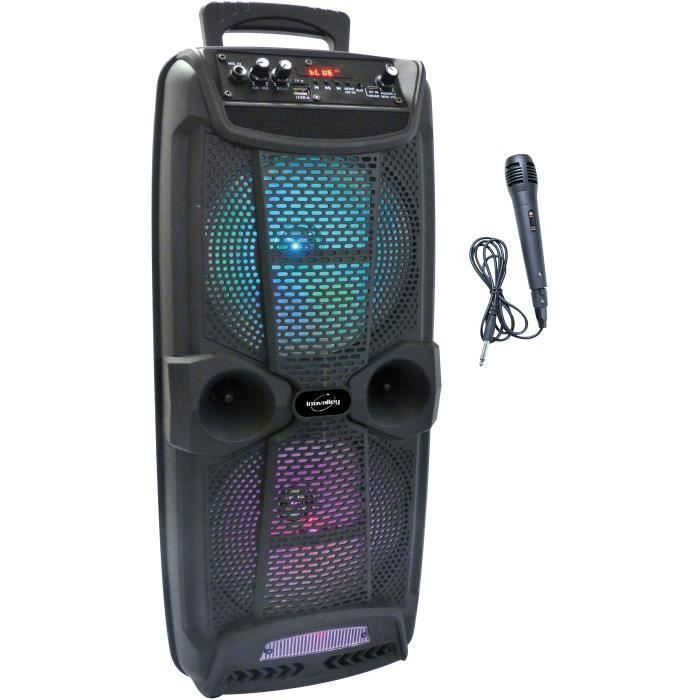 Enceinte Bluetooth Karaoké Lumineuse 1000W - Kit-M