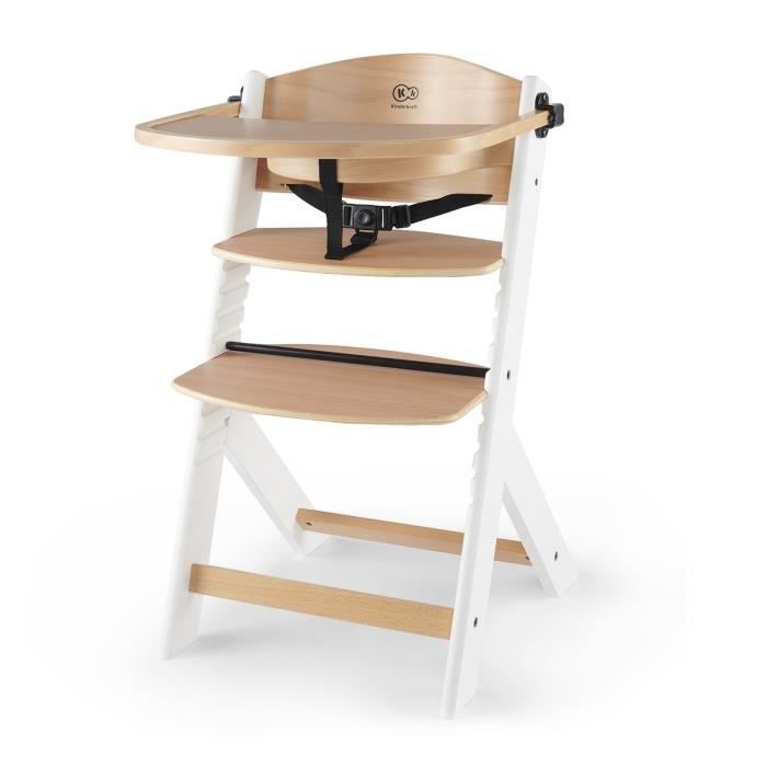 Chaise Haute BINCI Pliable - 5 Kg - Avec Plateau Réglable, Harnais 5 Points - Idéale Voyages Et Petits Espaces - Beige